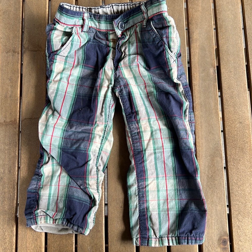 Lined Plaid Baby Gap Pants